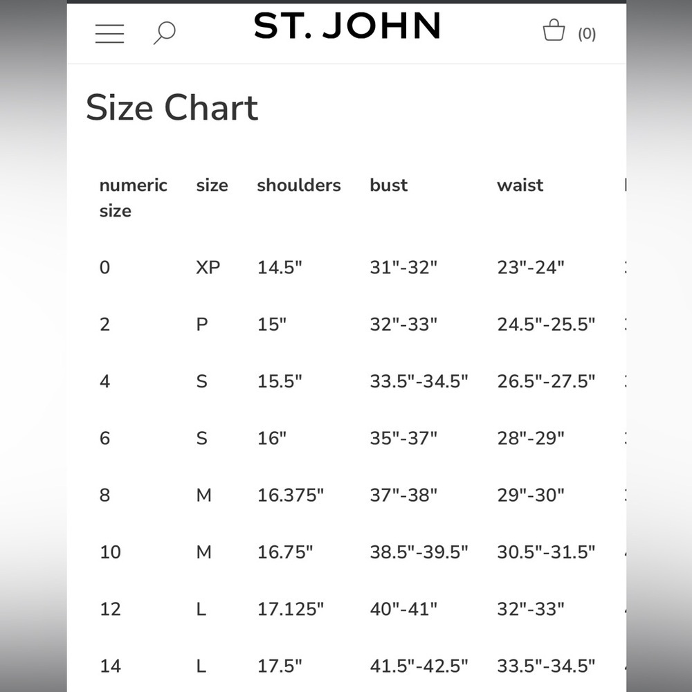 St. John Yellow Label Black Knit Sweater 3/4 Sleeve Sz P or 2 - Picture 10 of 10